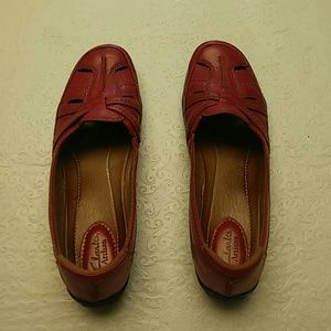 Clarks Artisan Red Shoes